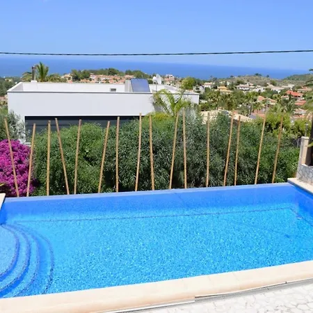 With 4 Bedrooms In With Wonderful Sea View Private Pool Furnished Terrace 4 Km From The Beach Denia